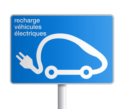Panneau - Recharge véhicules électriques
