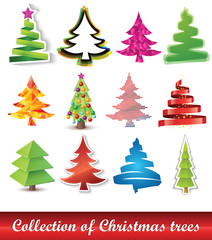 Collection of Christmas trees