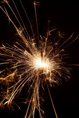 Sparkler sparks detail