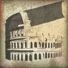 Colosseum parchment Background