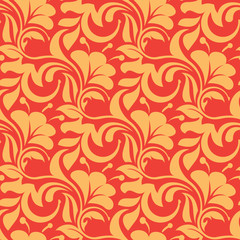 Red seamless wallpaper pattern