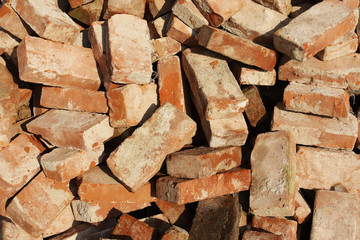 Pile of old bricks