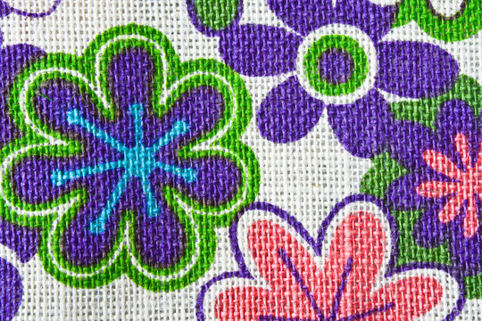 white sack with flower
