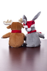 Elch und Esel (xmas) von hinten