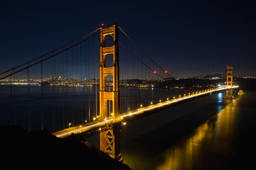 Fototapeta na wymiar San Francisco Golden Gate Bridge w Blue Hour