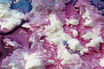 wet pastose paint closeup