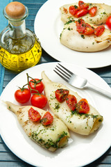 Baked squid