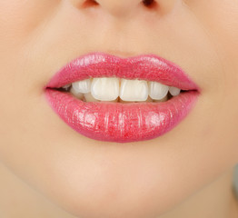 Fototapeta premium lips closeup
