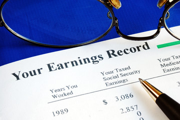 Inspect the Social Security earning report