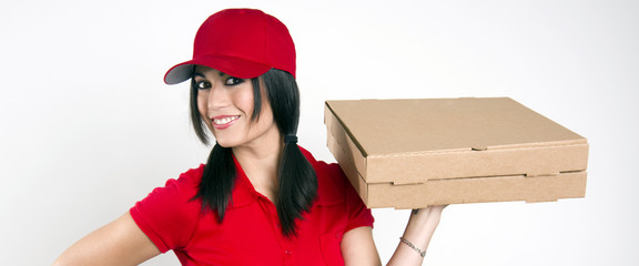 Pizza Delivery Woman