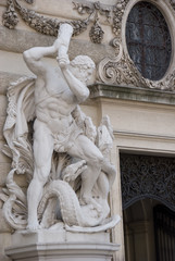 Statue of St. George killing the dragon