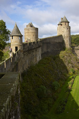 Fototapeta na wymiar Zamek Paprocie w Bretanii
