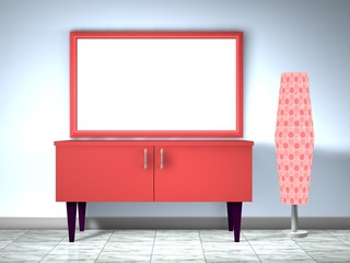 red furniture