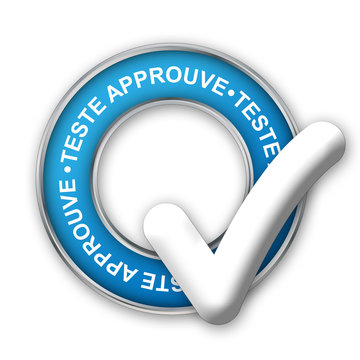 Tampon TESTE APPROUVE (satisfaction qualit&eacute; essay&eacute; adopt&eacute; logo)