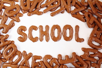 School mit Russisch Brot
