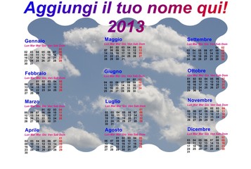 Calendario italiano 2013