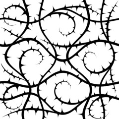 Bush. Abstract Seamless Vector Background.