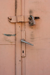 Locked door detail