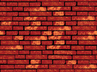 Seamless brick wall vector