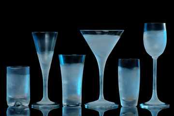Frosty glasses