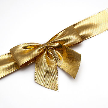 Gold Gift Bow