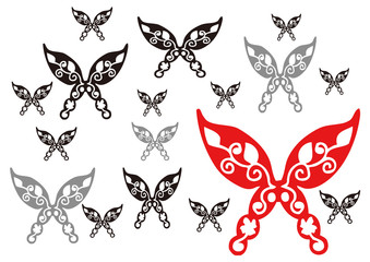 文様と蝶　emblem butterfly