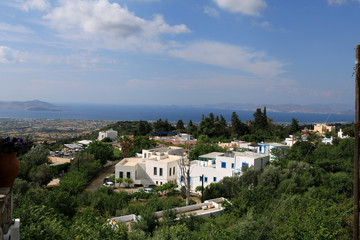 view from the village of Zia in the direction of Tigaki