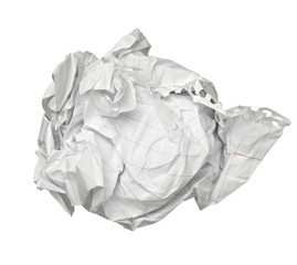 paper ball crumpled garbage frustration
