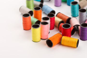 bobbins of lurex thread