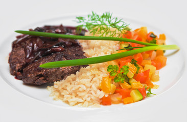 Grilled beef