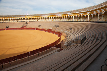 Gradas y galería de la Maestranza de Sevilla
