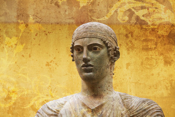 Fototapeta na wymiar zobacz artystycznej statua starożytny grecki