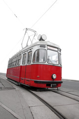 Oldtimer-Straßenbahn