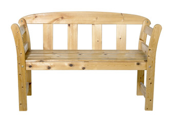 wooden bench