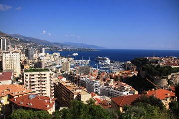 Fototapeta premium la cote à Monte Carlo