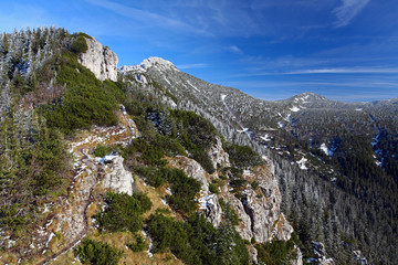Fototapeta na wymiar Beautiful view of the Slovakia mountains.