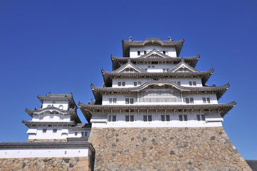 姫路城と青空1-2