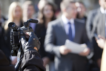 covering an event with a video camera