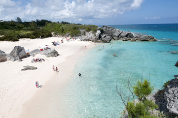 Beach in Horshoe bay  Bermuda