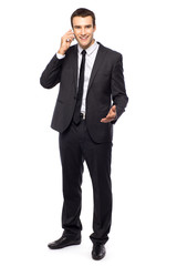 Businessman using mobile phone