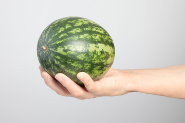 watermellon in hand
