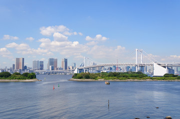 Tokyo Skyscrapers view from Odaiba