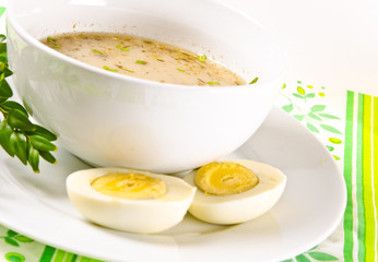 Zurek  ist eine herzhafte Polnische Suppe