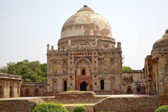 Ancient Dome Bara Gumbad Tomb Lodi Gardens New Delhi India