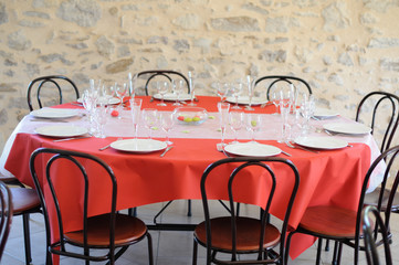 Table before the celebration - View 3