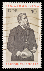 GERMANY - CIRCA 1968:Geburtstag Friedrichengels