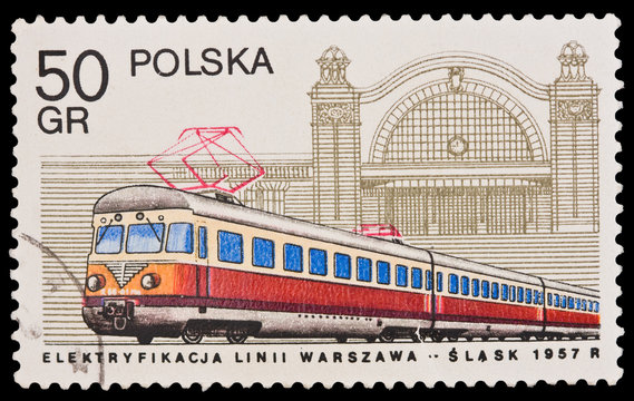 Poland, Elektryfikacja linii Warszawa-Slask, circa 1957