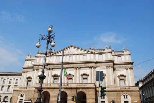 World's famous theater Scala in Milan, Italy