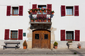 Arquitectura típica de Ultzama, Navarra, España