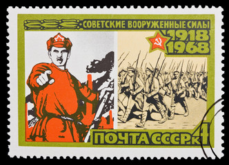 USSR - CIRCA 1968: A stamp printed in the USSR, devoted The Sovi